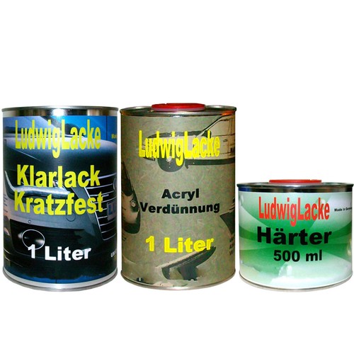 Klarlack set liter mit - set, 2,5