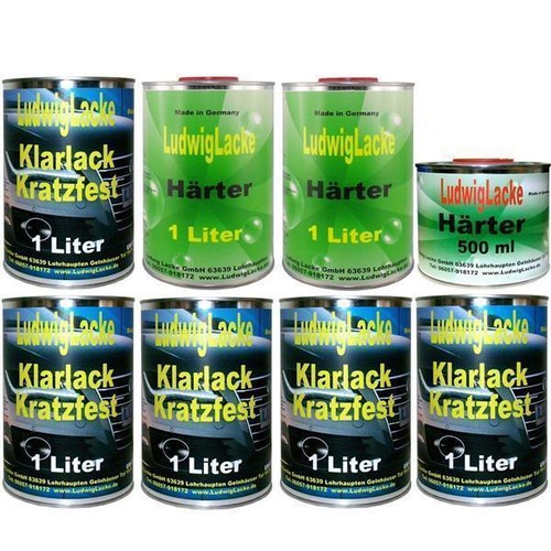 Klarlack set liter - 2k, ms