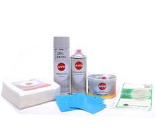 Spachtelmasse und Grundierung