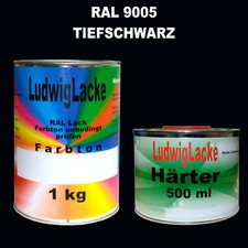 RAL 9005 Tiefschwarz 1,5 kg