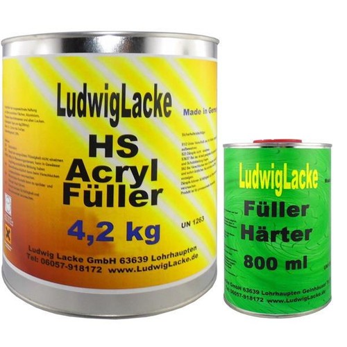 Set acryl füller grau - set,